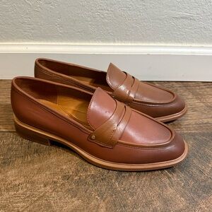 Franco Sarto - Edith2 -Tan/Brown Leather - NWOT Size 9.5 Penny Loafers